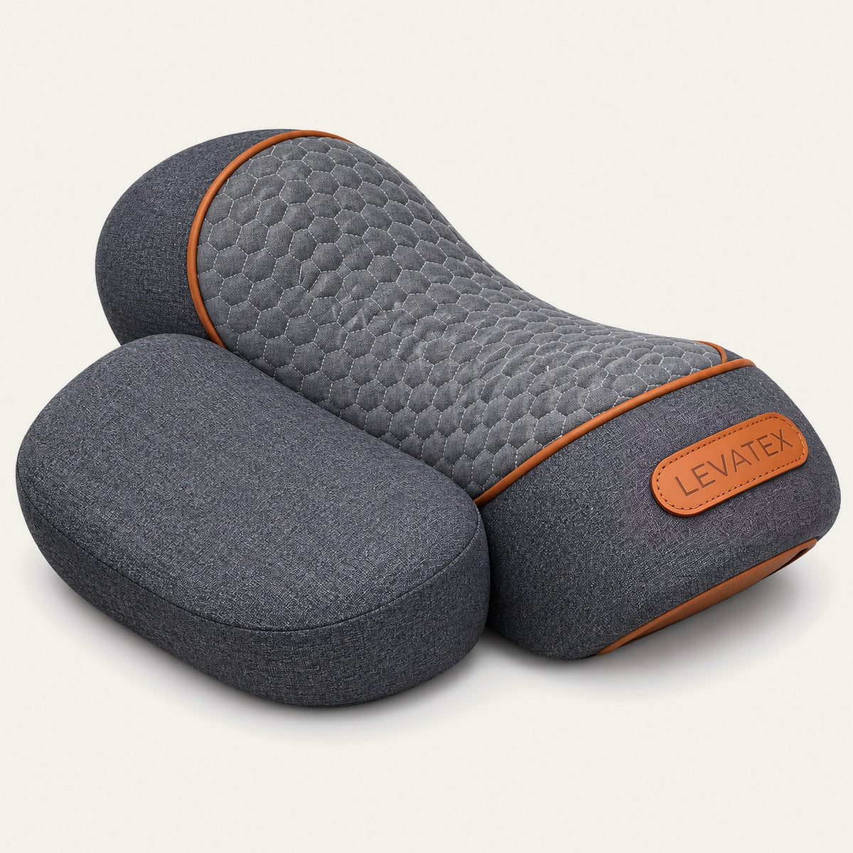 Levatex 3-in-1 Nackenmassagegerät mit Nackenrolle und Kopfkissen