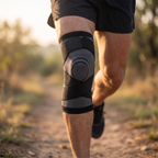 Wearing the Voria Stride brace while running