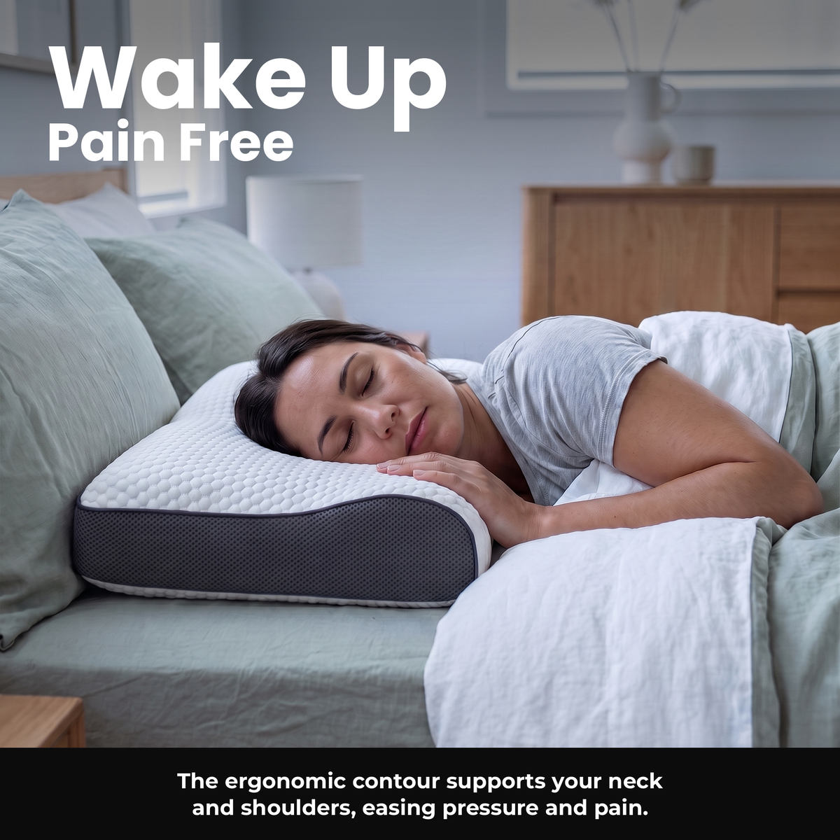 Wake Up Pain Free — corrected 61×35 cm proportion